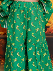 Ethnic Suit Set for Girls - Green | BR24SU57GRA
