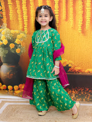 Ethnic Suit Set for Girls - Green | BR24SU57GRA