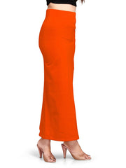 Women's Orange Lycra High Rise Saree Shapewear-24-PL-ORANGE