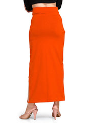 Women's Orange Lycra High Rise Saree Shapewear-24-PL-ORANGE