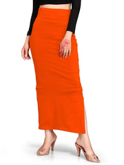 Women's Orange Lycra High Rise Saree Shapewear-24-PL-ORANGE
