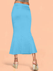 Women's Skyblue Cotton Lycra High Rise Saree Shapewear-25-FC-CO-SKYBLUE