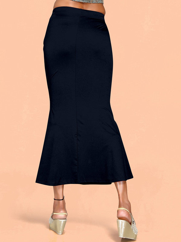 Black Cotton Lycra High Rise Saree Shapewear
