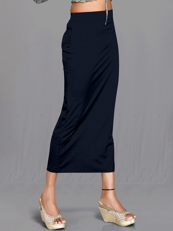Black Cotton Lycra High Rise Saree Shapewear