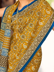 Women's Bhagalpuri  Olive Printed Celebrity Saree With Blouse Piece-28WOM28905