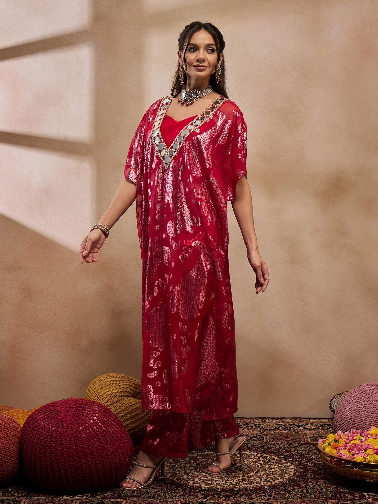 Red Kaftan With Pants: Shop Women's Kaftan Dresses Online Now