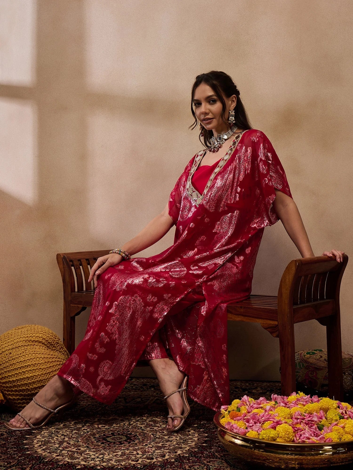 Red Kaftan With Pants: Shop Women's Kaftan Dresses Online Now