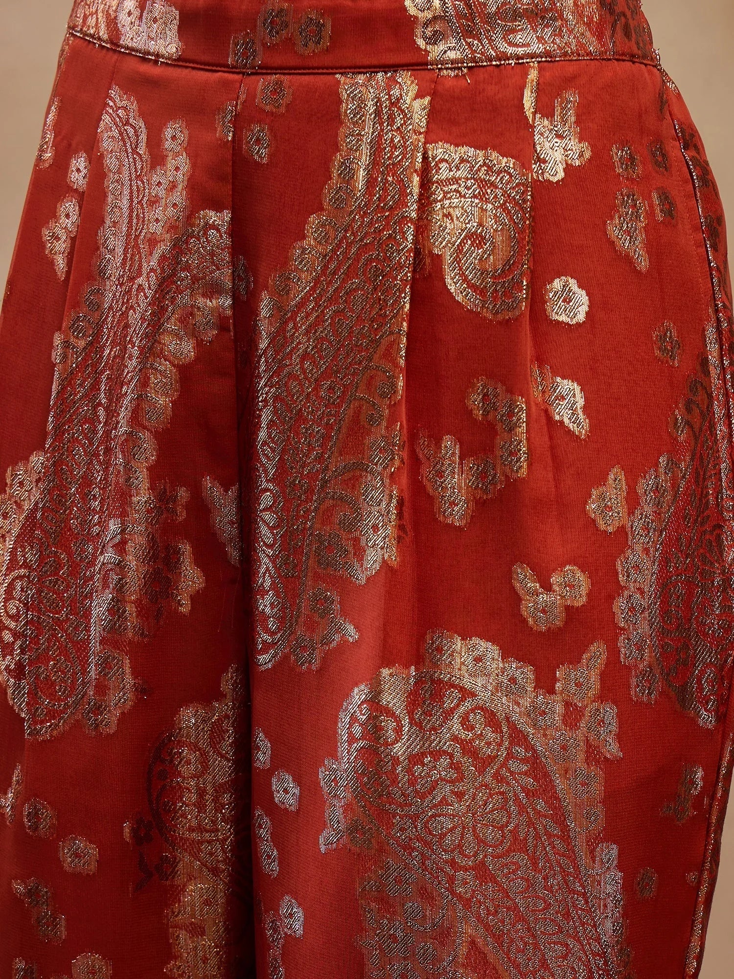 Rust Kaftan With Pants: Long Kaftan Dresses for Women