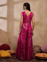 Kalidar Jumpsuit In Pink Color
