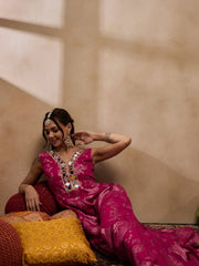 Kalidar Jumpsuit In Pink Color