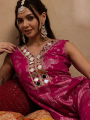 Kalidar Jumpsuit In Pink Color