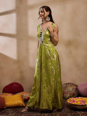 Kalidar Jumpsuit In Olive Color