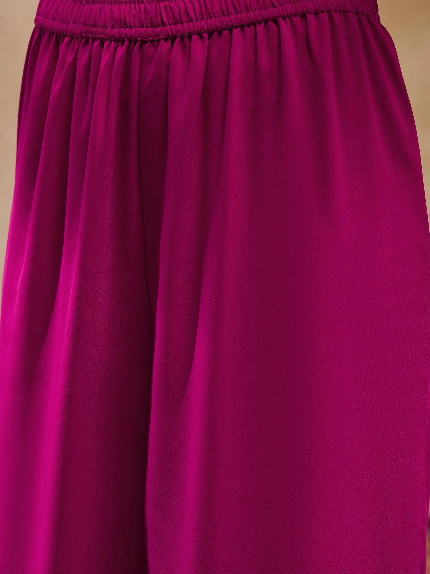 Pink Box Pleat Kurta with Palazzo | Indian Suits for Women