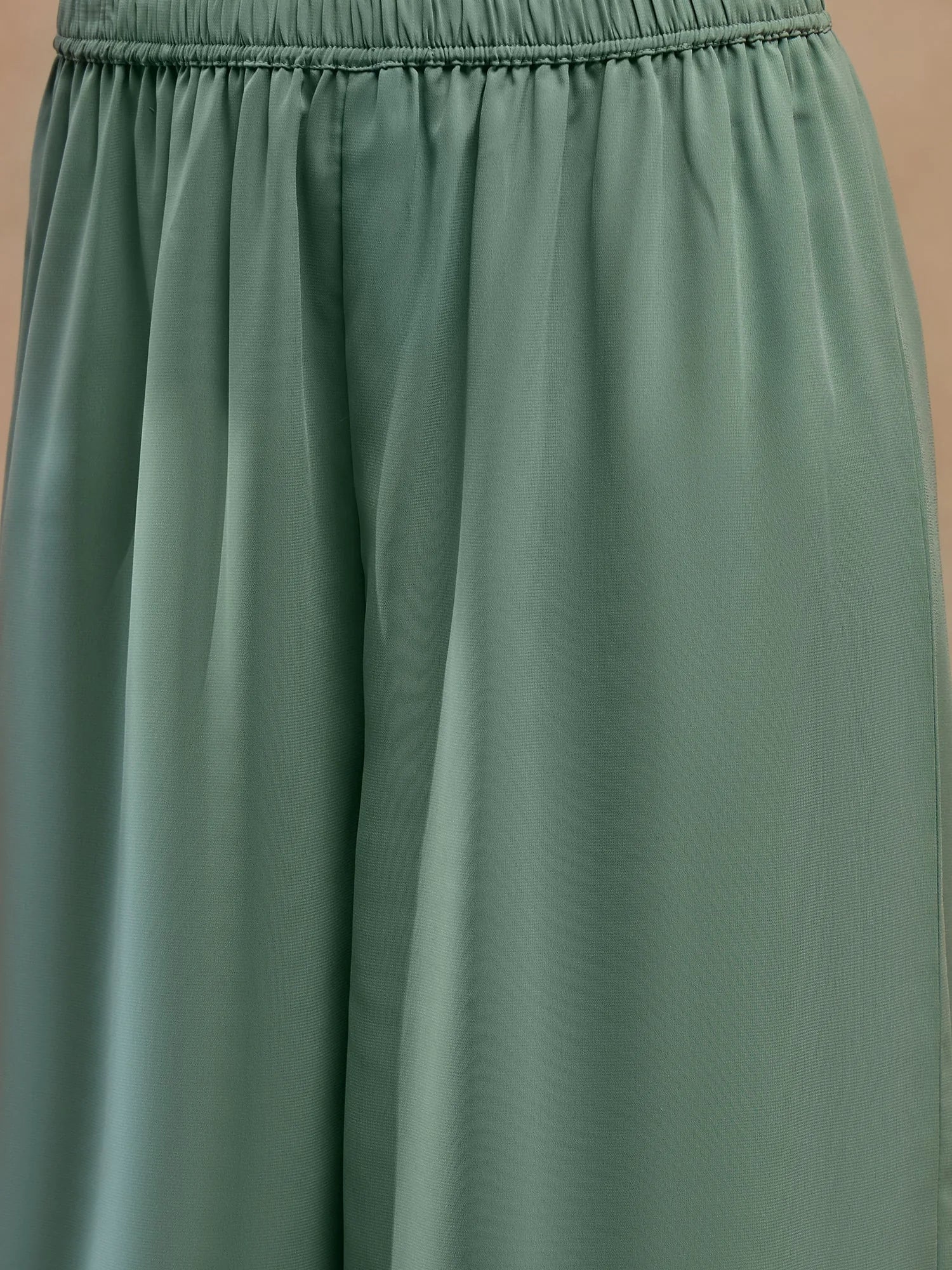 Sea Green Kurta Palazzo Suit Set | Indian Suits For Women