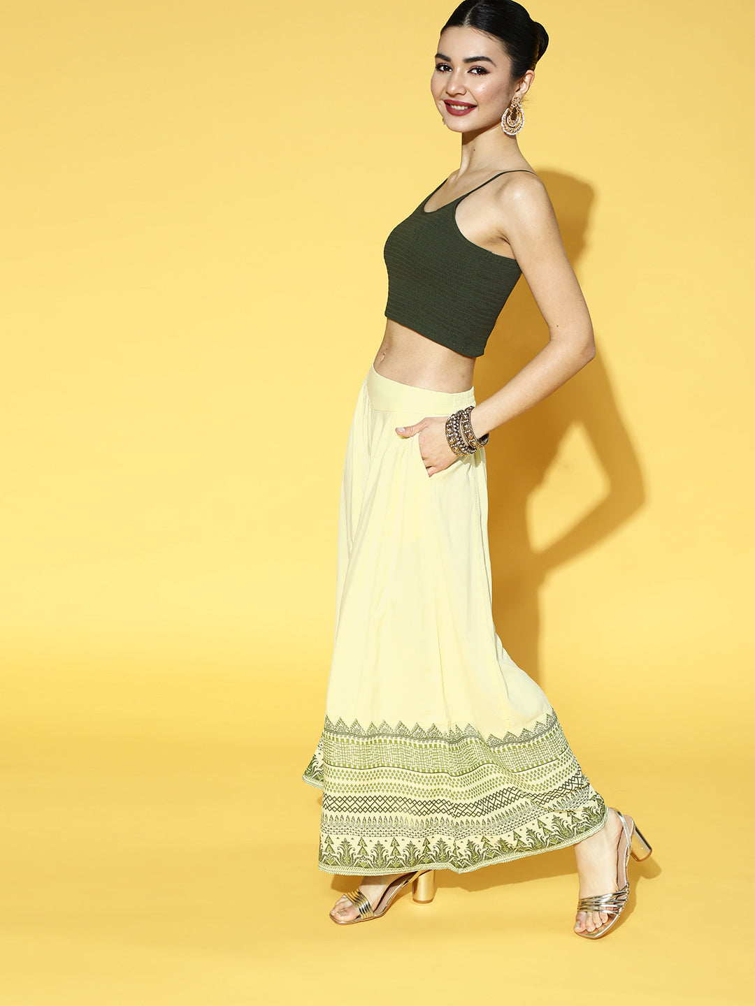 Buy Beige Chanderi Embellished Jacket Style 2 Piece Kurta Online in India