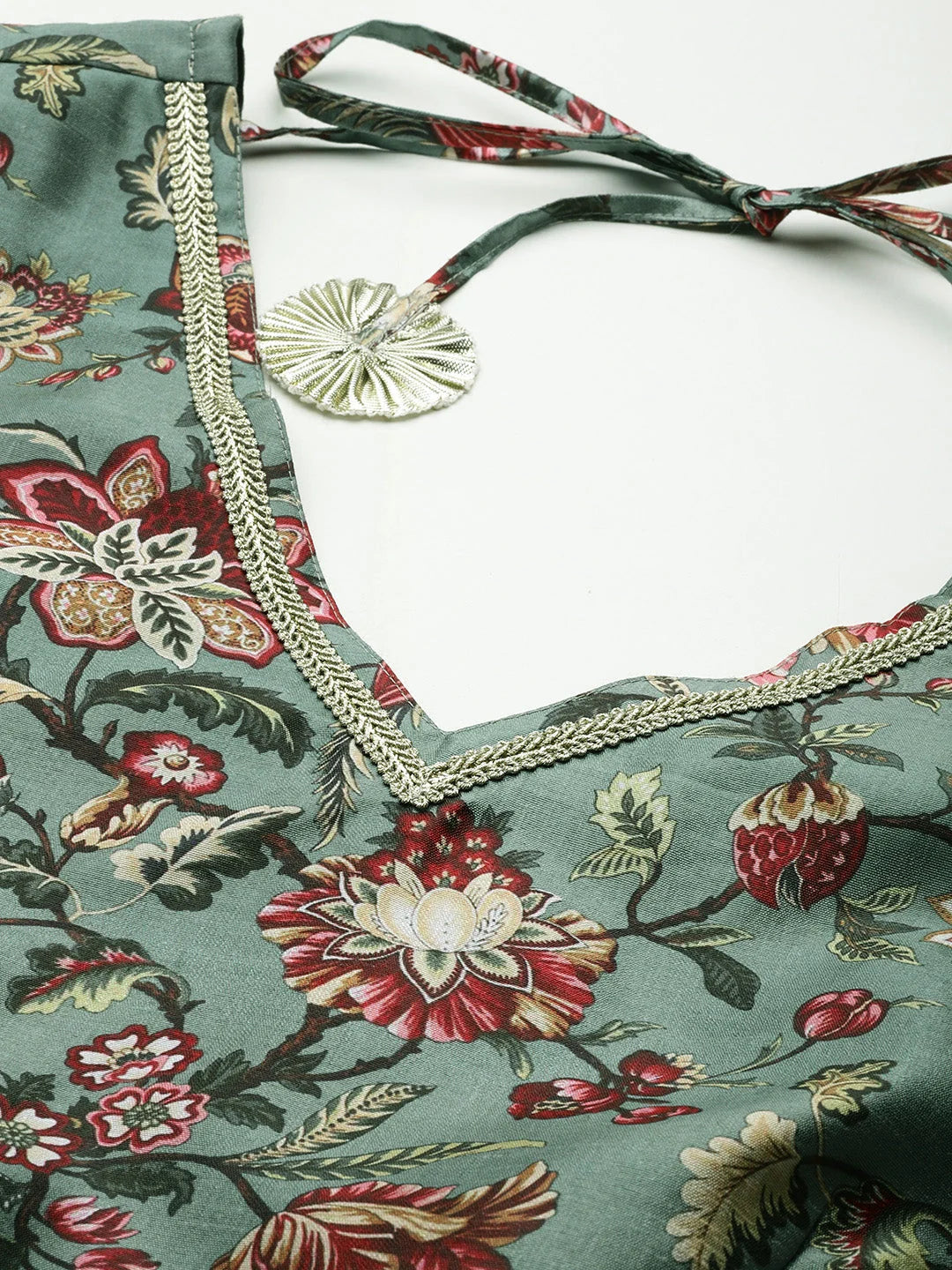 Plus Size Floral Lehenga - Women's Party Wear Lehenga Choli