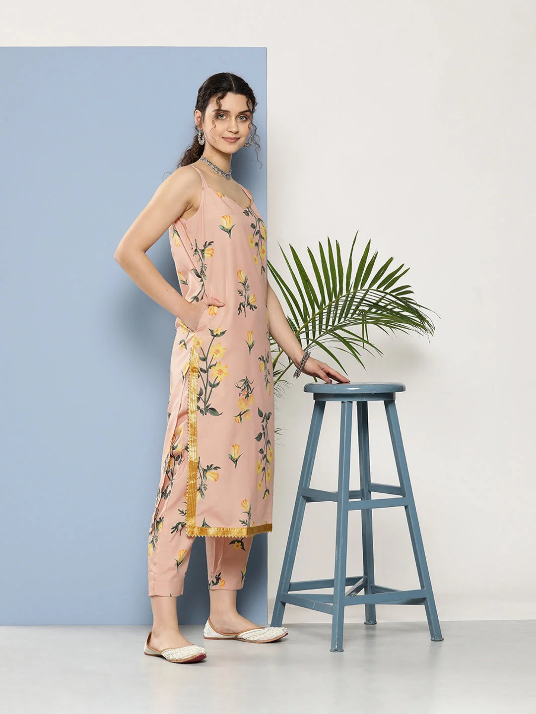 Floral Kurta with Dupatta- Indian Kurta Sets for Women Online