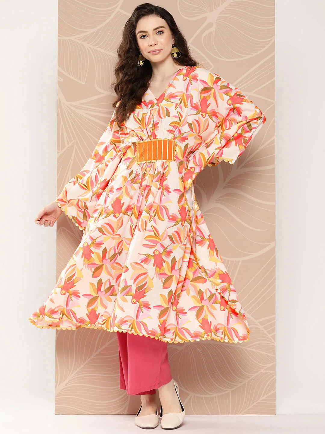 Floral Kaftan Kurta: Stylish Women's Kaftan Dresses