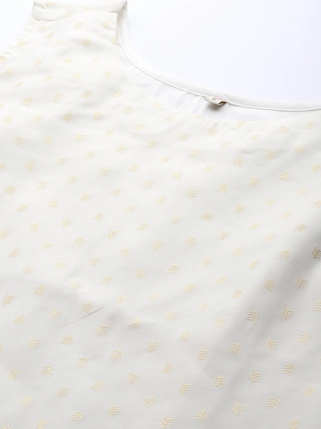 Off White & Gold Printed Indian Kurta | Elegant Ladies Kurti