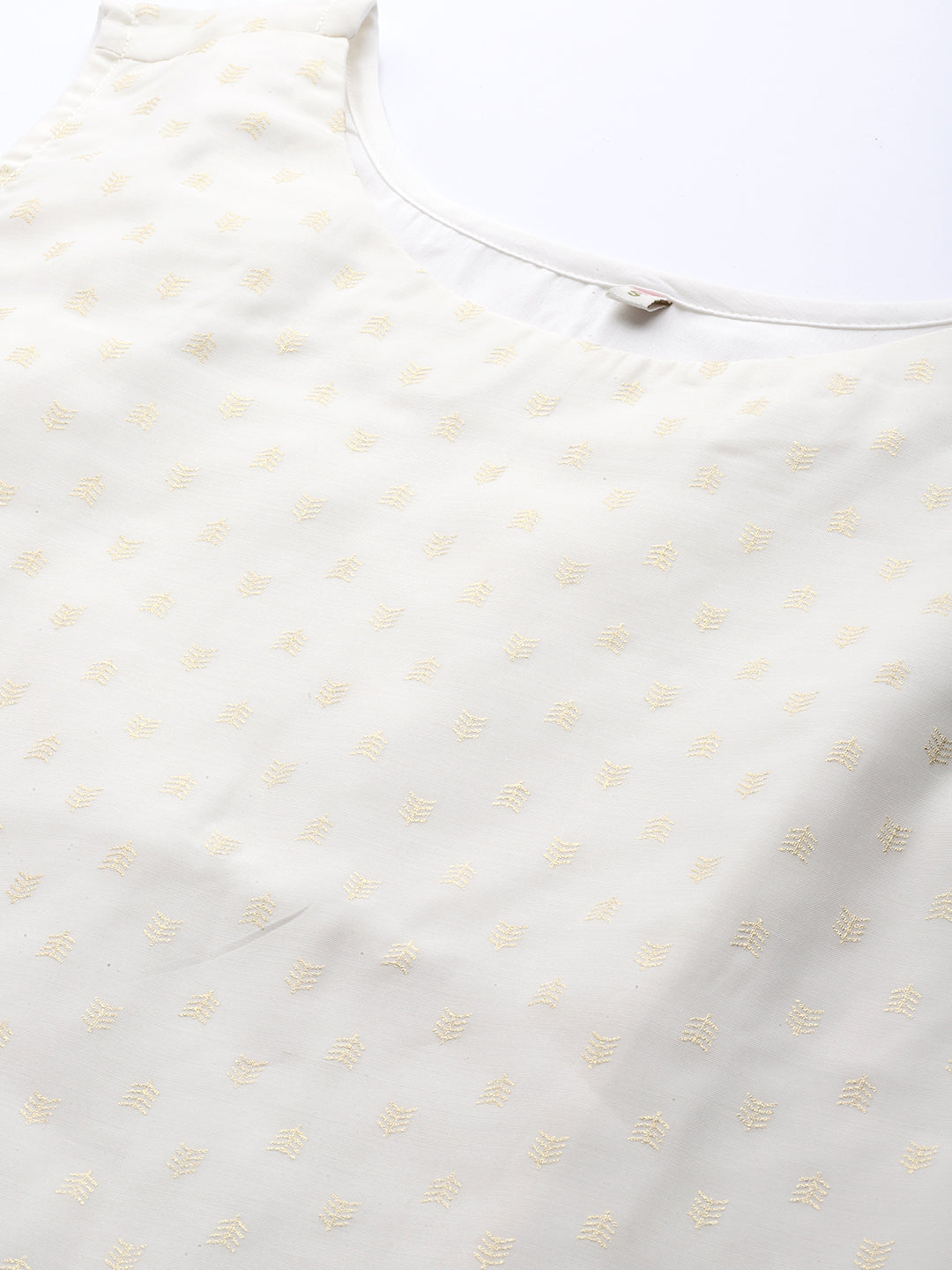 Off White & Gold Printed Indian Kurta | Elegant Ladies Kurti