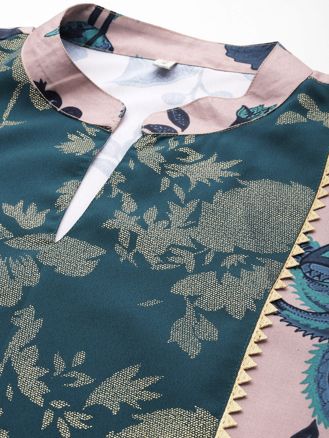 Green Printed Tunic with Palazzos | Women's Co Ord Sets Online