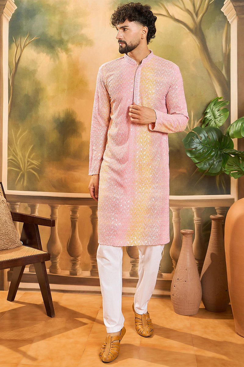 Multi Viscose Rayon Solid Embroidered Straight Kurta MKU1437 | DesiQlo