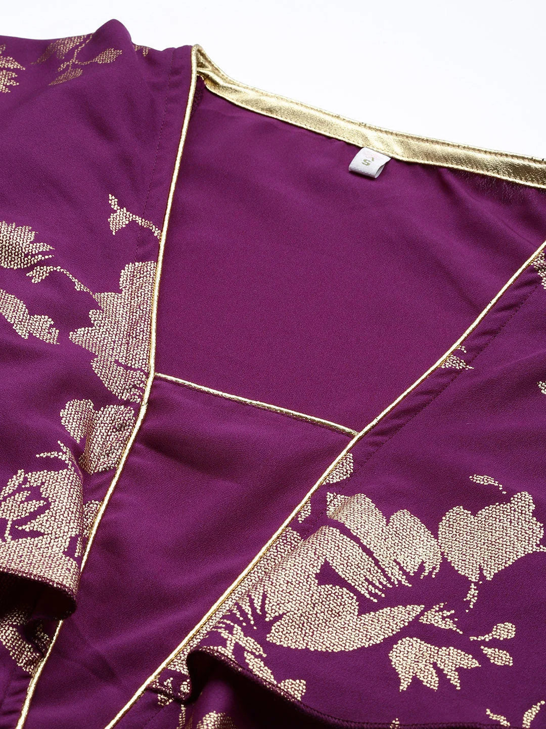 Floral Flared Sleeve Maxi Gown - Buy Indian Dresses Online