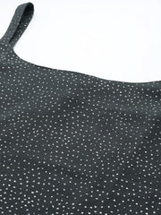 Women's Grey Printed Gotta Patti Sharara set with Dupatta-AHKUDUSH-COMBO-736