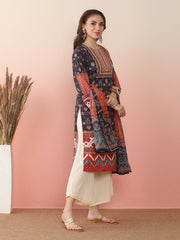 Women Ethnic Motifs Printed Regular Gotta Patti Kurta with Palazzos & With Dupatta-AHKUPZDU-COMBO-951