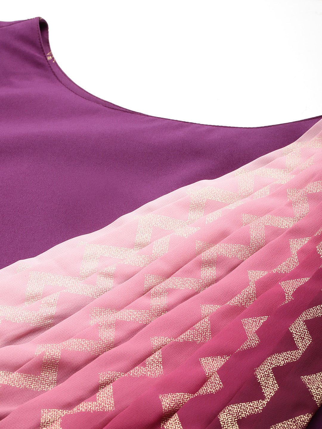 Printed Layered Gown | Shop Indian Dresses & Maxi Dresses