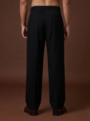 Men Straight Fit Korean Pants ( JFGP 305Black  )