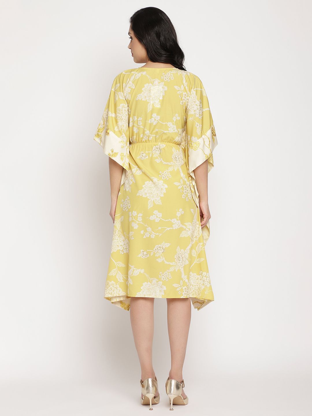 Lime Floral Printed Kaftan: Stylish Kaftans & Women's Kaftan D...