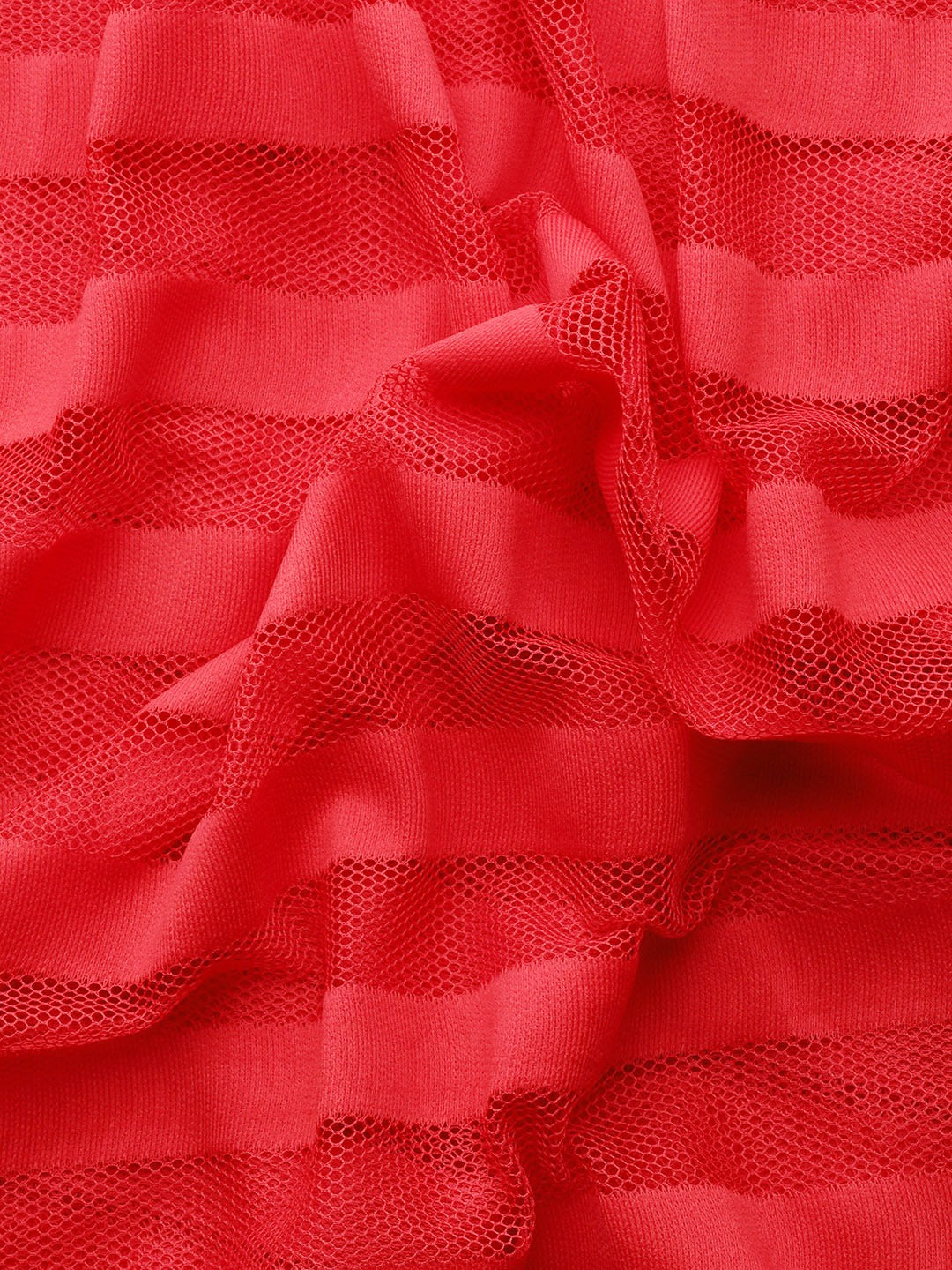 Red Striped Ready to Wear Saree | Indian Sarees
