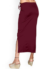 Women's Maroon Lycra High Rise Saree Shapewear-3-PL-MAROON