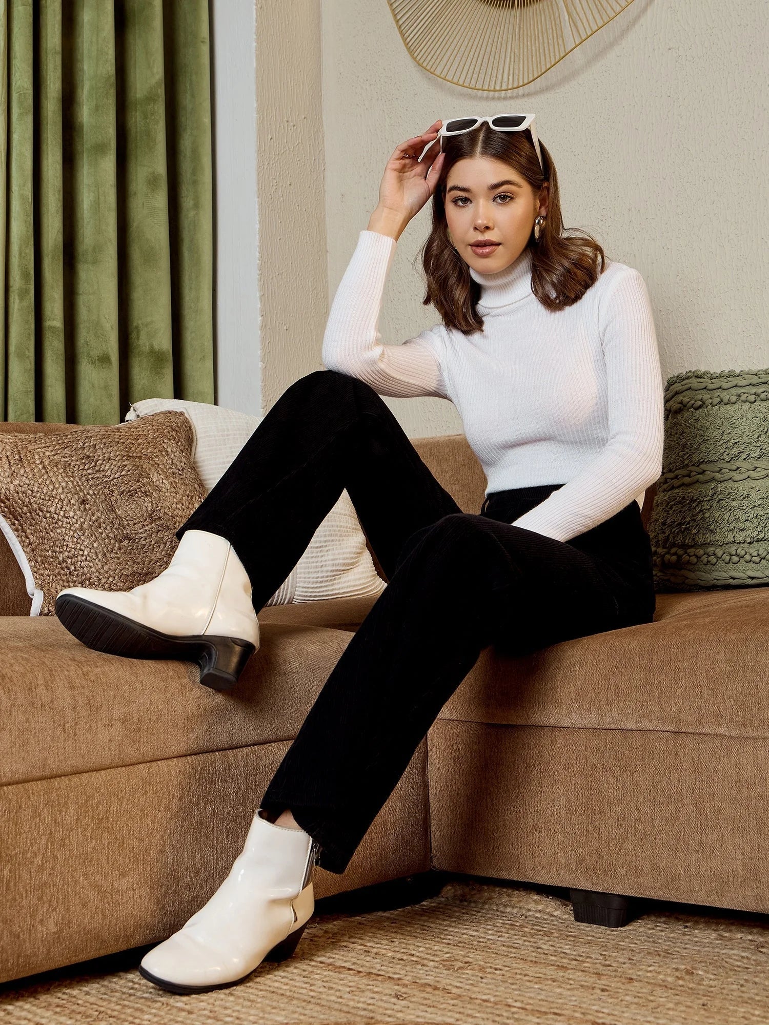 Black Corduroy Bell Bottoms - Stylish Women's Pants