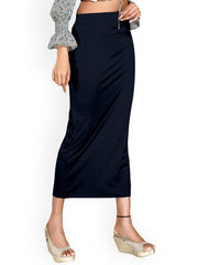 Women's Black Cotton Lycra High Rise Saree Shapewear-31-CO-BLACK
