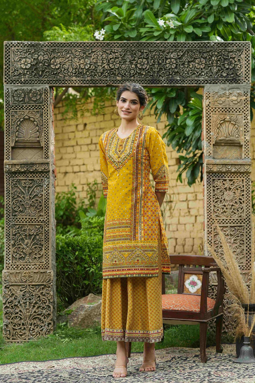 Buy Aqua Rayon Slub Embroidered A-Line Kurta Online in India