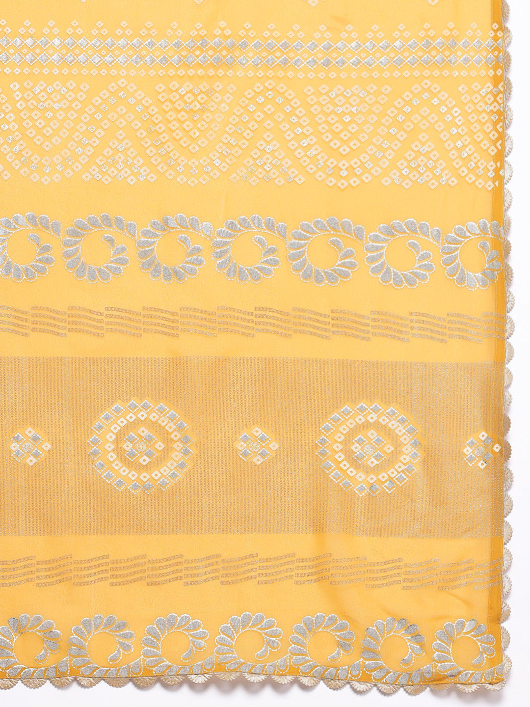 Ahalyaa Gotta Patti Pure Cotton Kurta with Palazzos & Dupatta