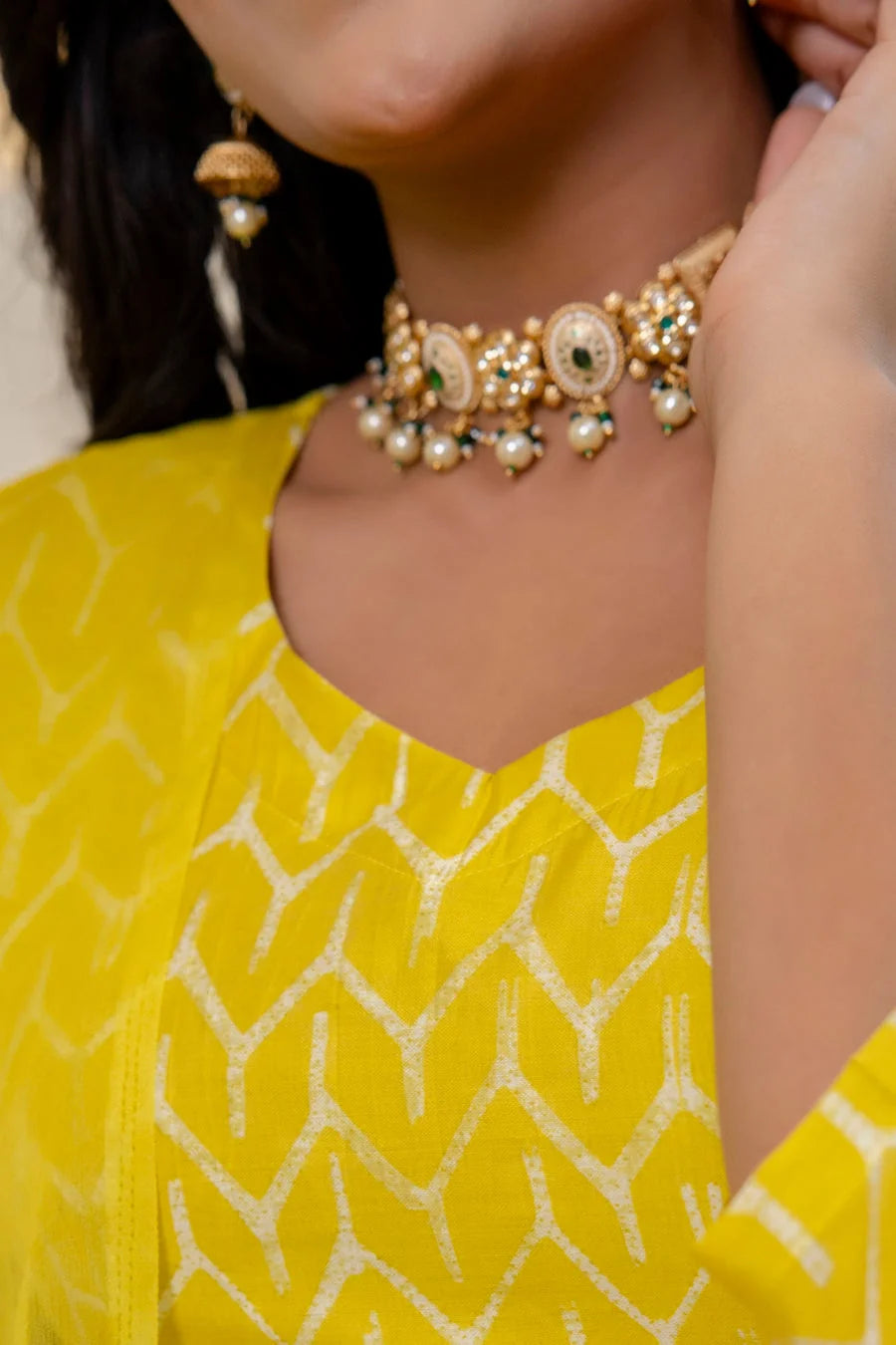 Yellow Sui Printed Silk Lehenga Choli - Women's Designer Lehenga