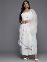 Plus Size Floral Printed Gotta Patti Pure Cotton Kurta Set-AP-AHKUPZDU-COMBO-706