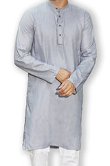 Cotton Kurta for Men - Grey | KPSSHPGY38