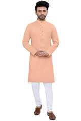 Cotton Kurta for Men - Peach | KPSGSPCH36