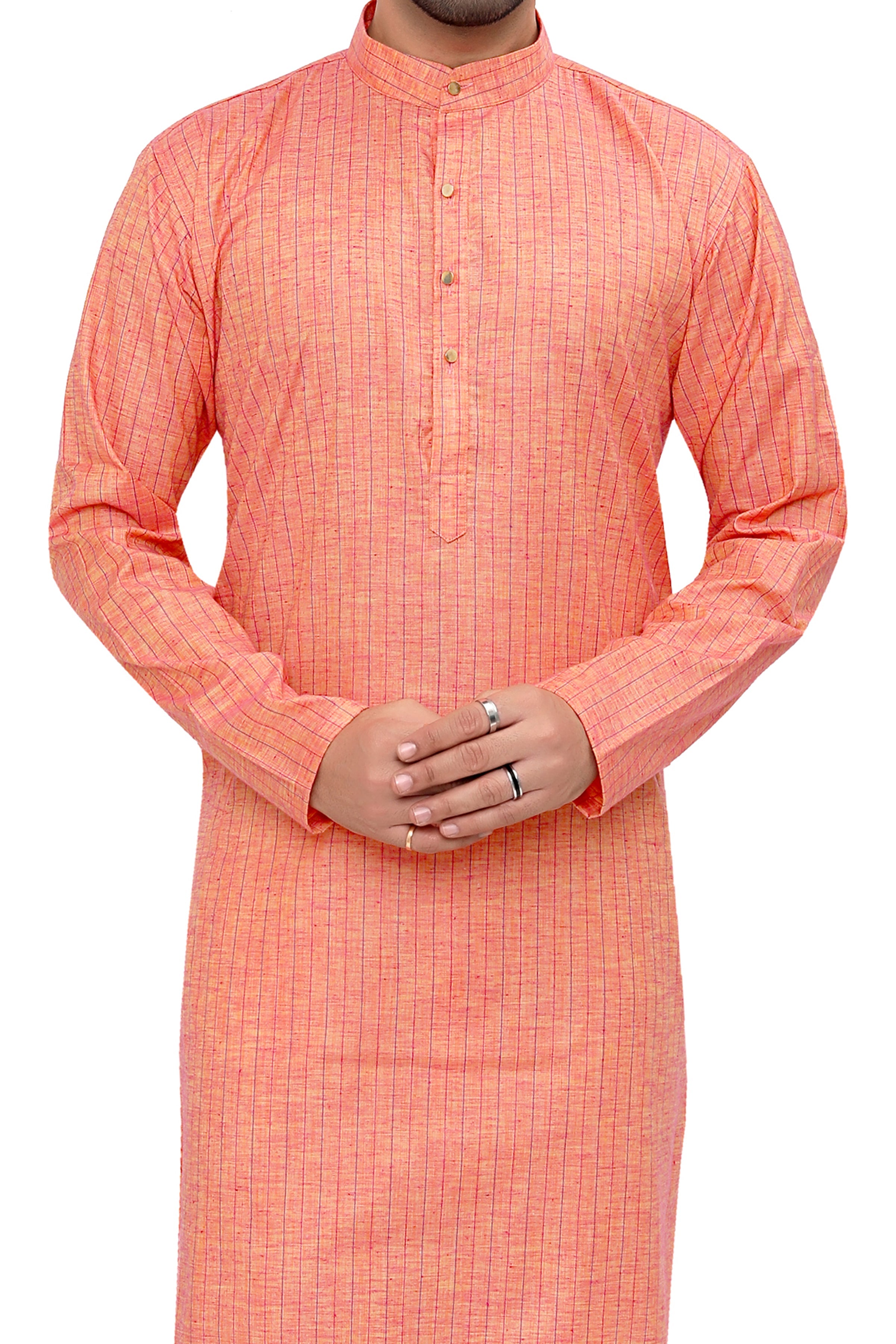 Cotton Kurta Pyjama Set for Men - Multicolor | KPSGLIOV38 | DesiQlo