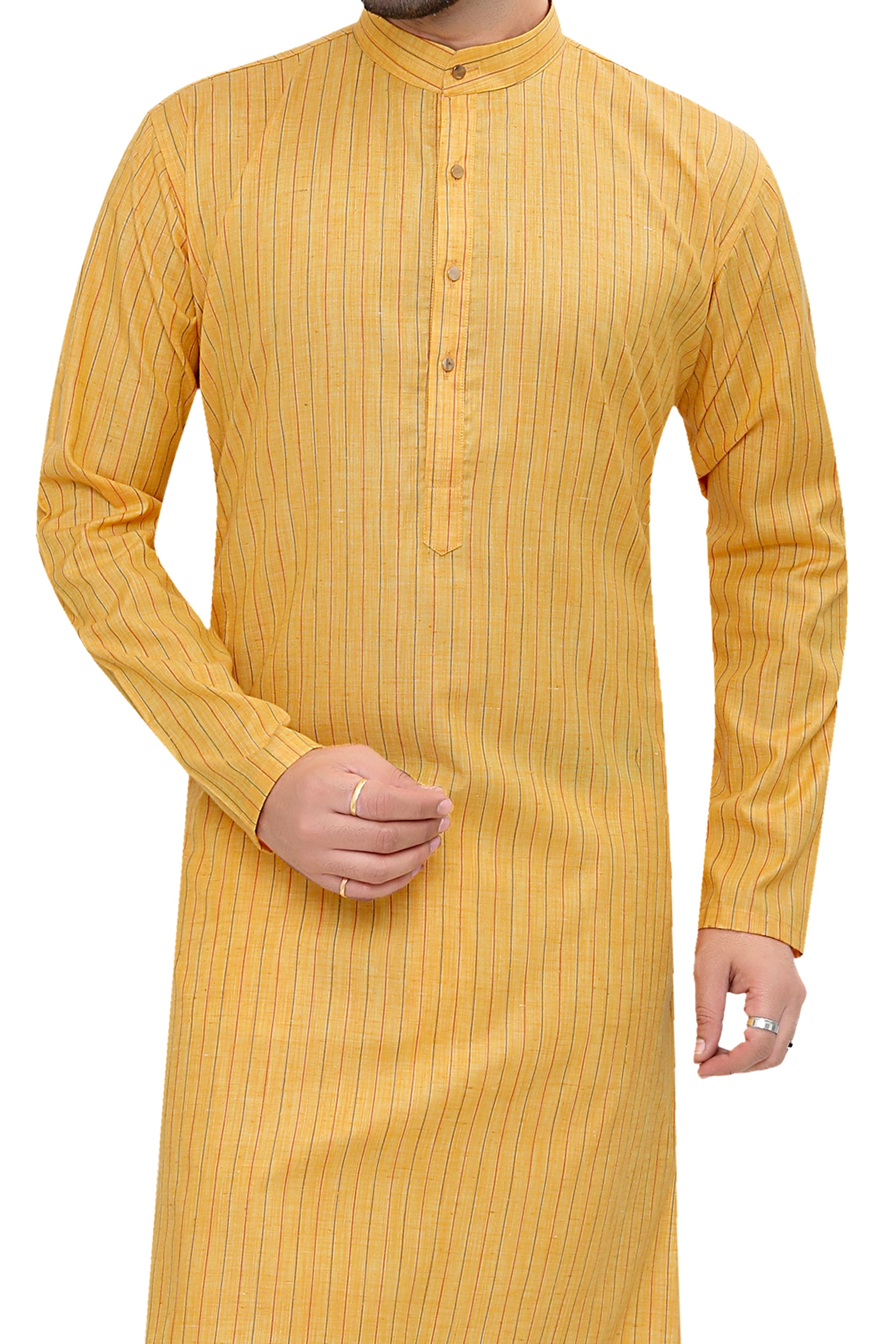 Cotton Kurta Pyjama Set for Men - Multicolor | KPSGLIYV42 | DesiQlo