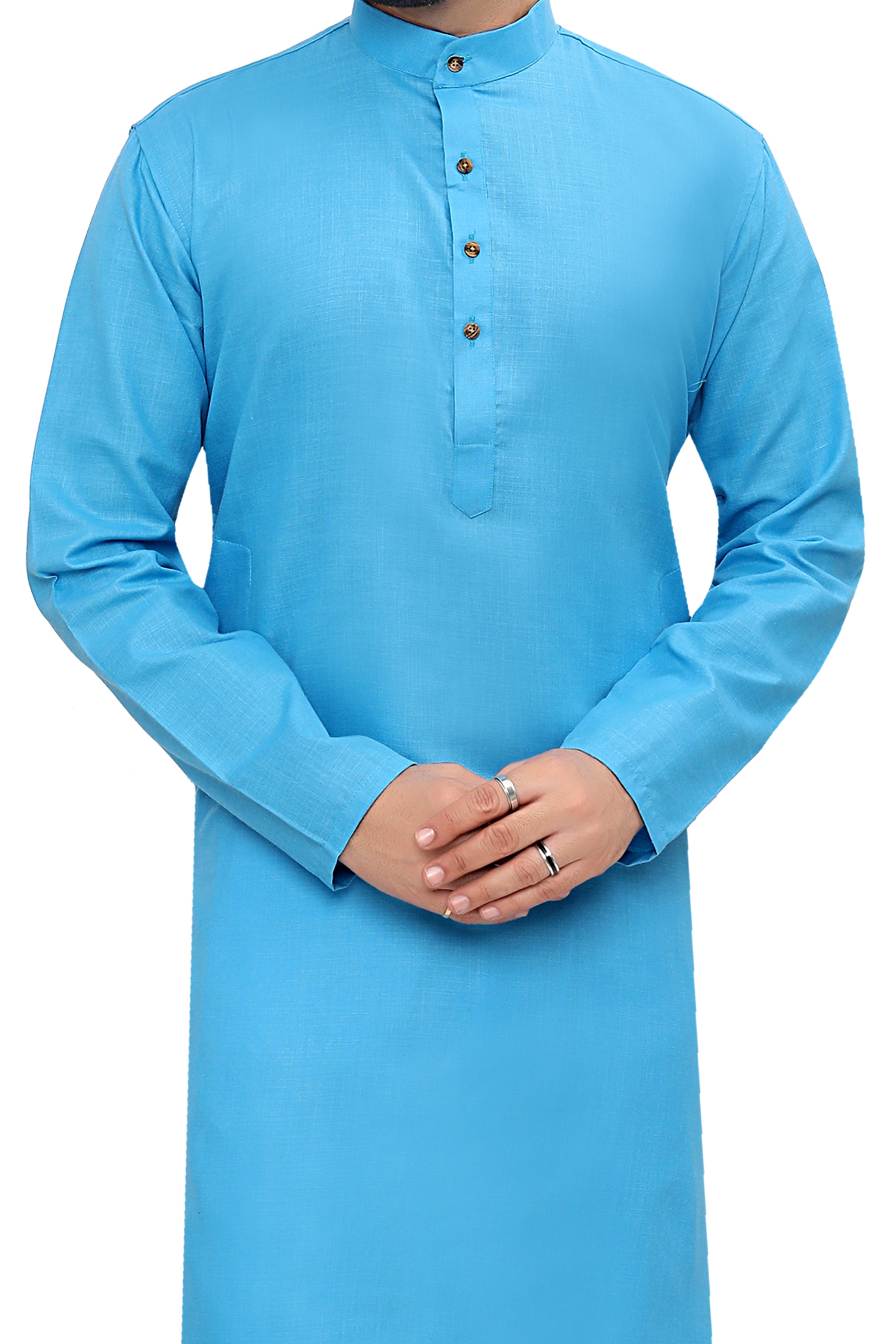 Cotton Kurta Pyjama Set for Men - White | KPSGSFIR38 | DesiQlo