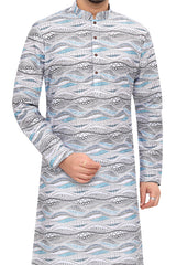 Cotton Kurta for Men - White | KUPR12487W
