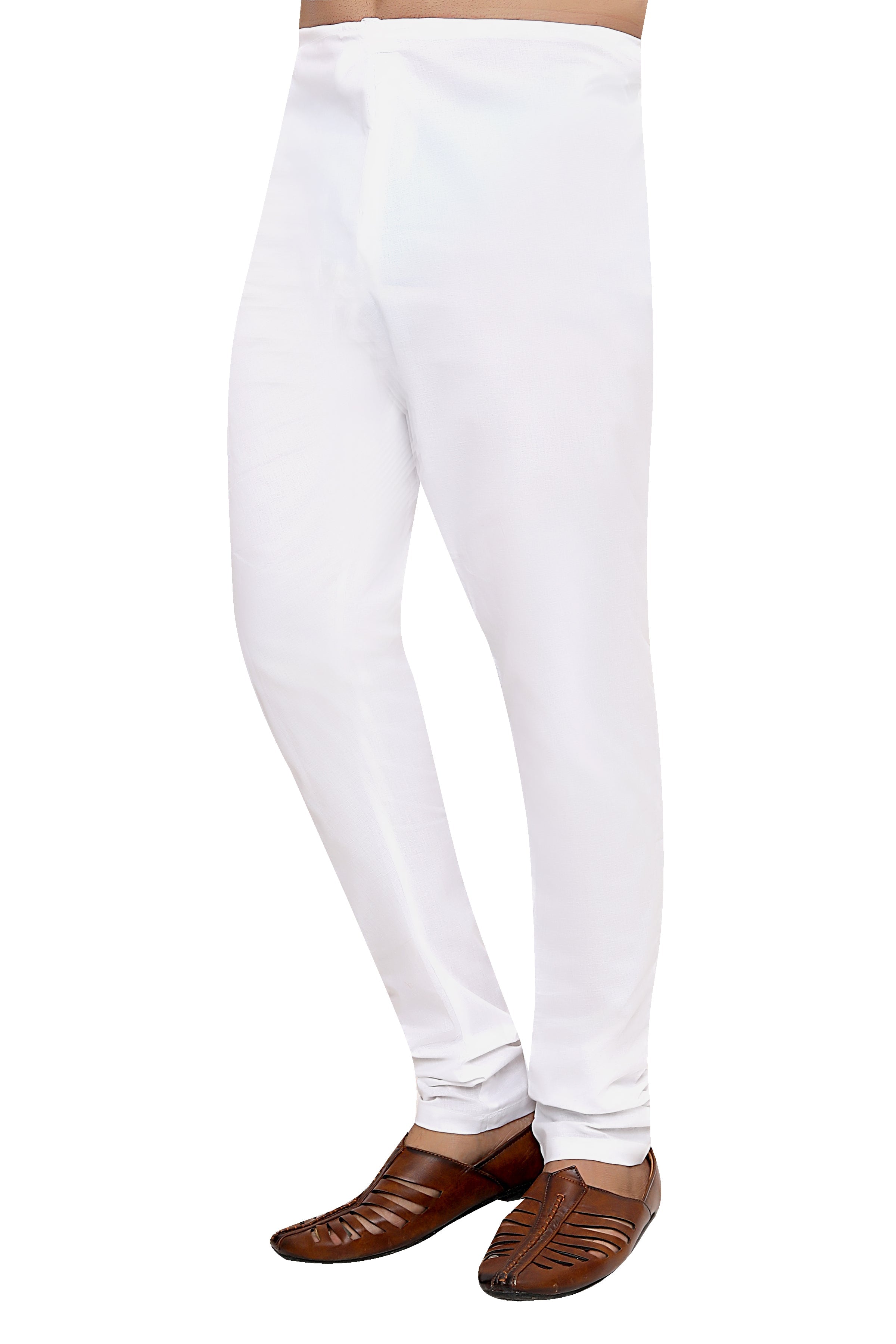 Cotton Pyjama for Men - White | PJDUWH38 | DesiQlo