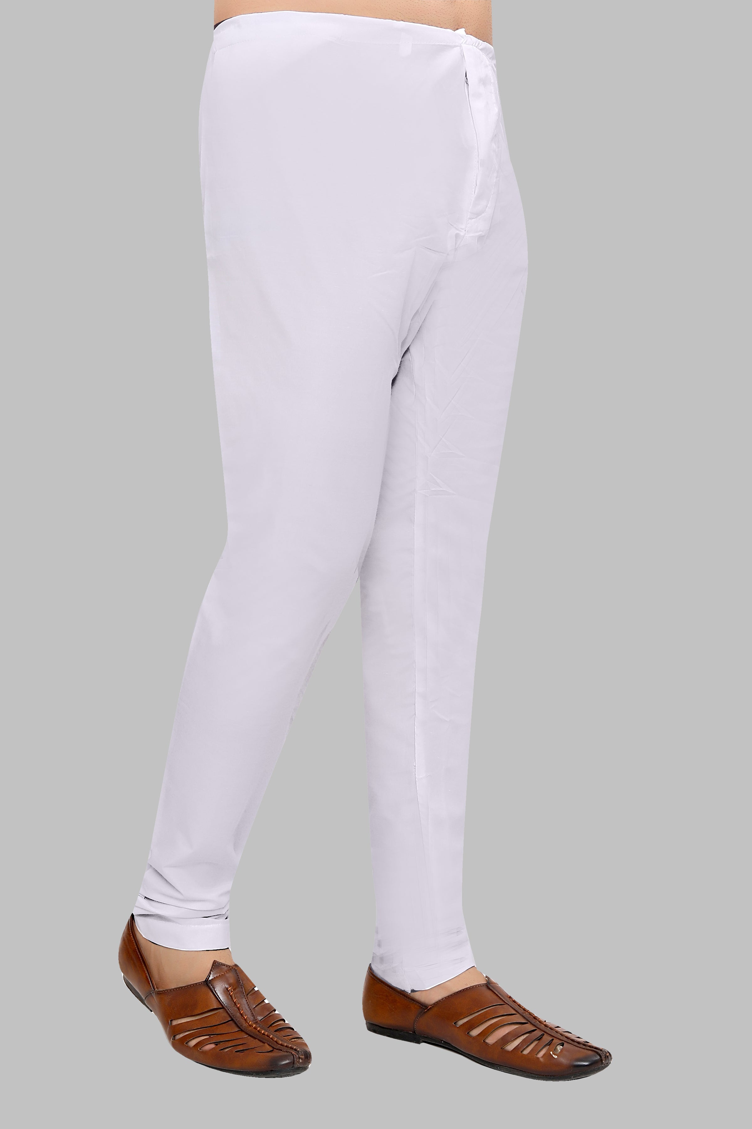 Cotton Pyjama for Men - White | PJKMRCOW38 | DesiQlo