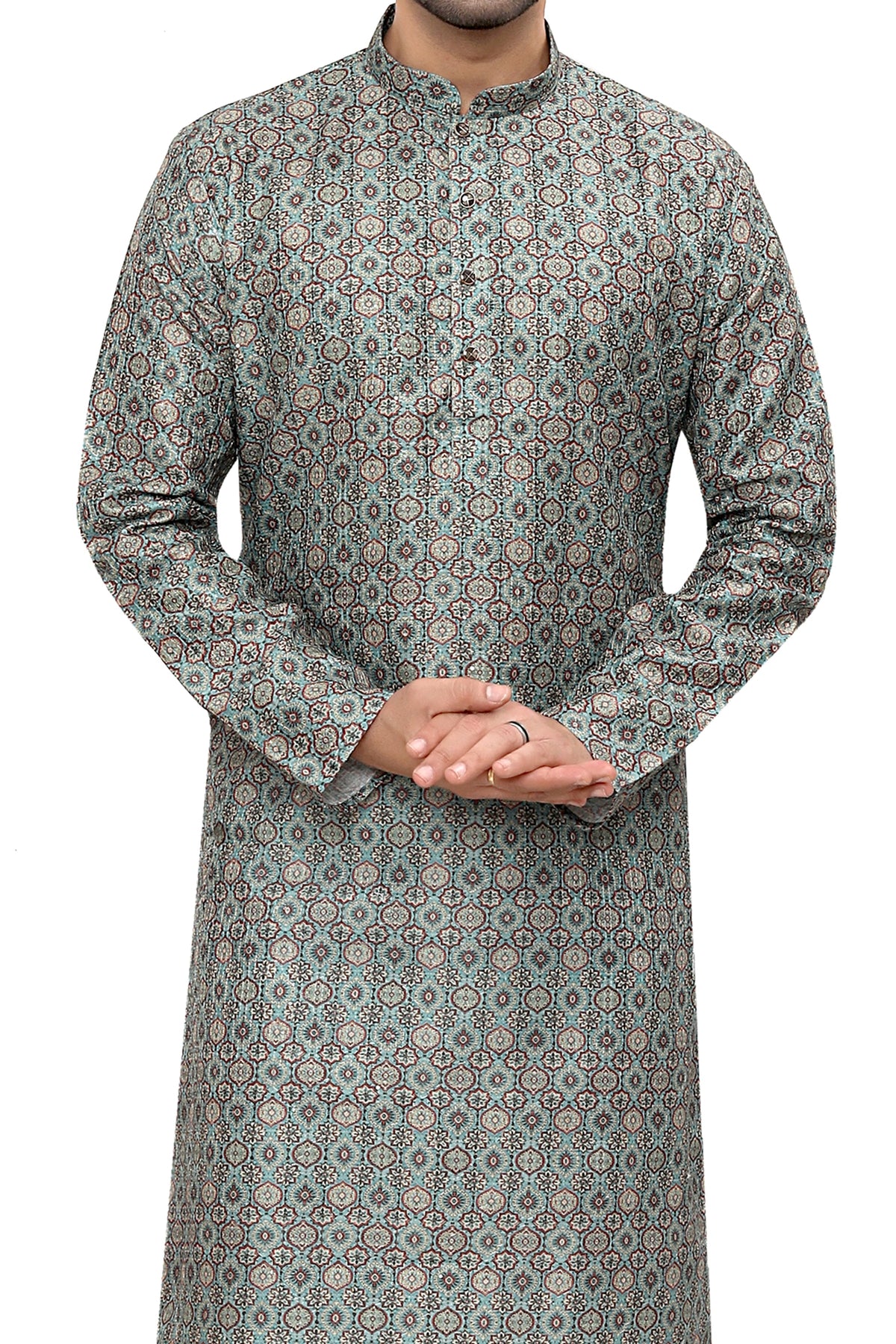 Silk Kurta for Men - Green | KPPDSDGR40