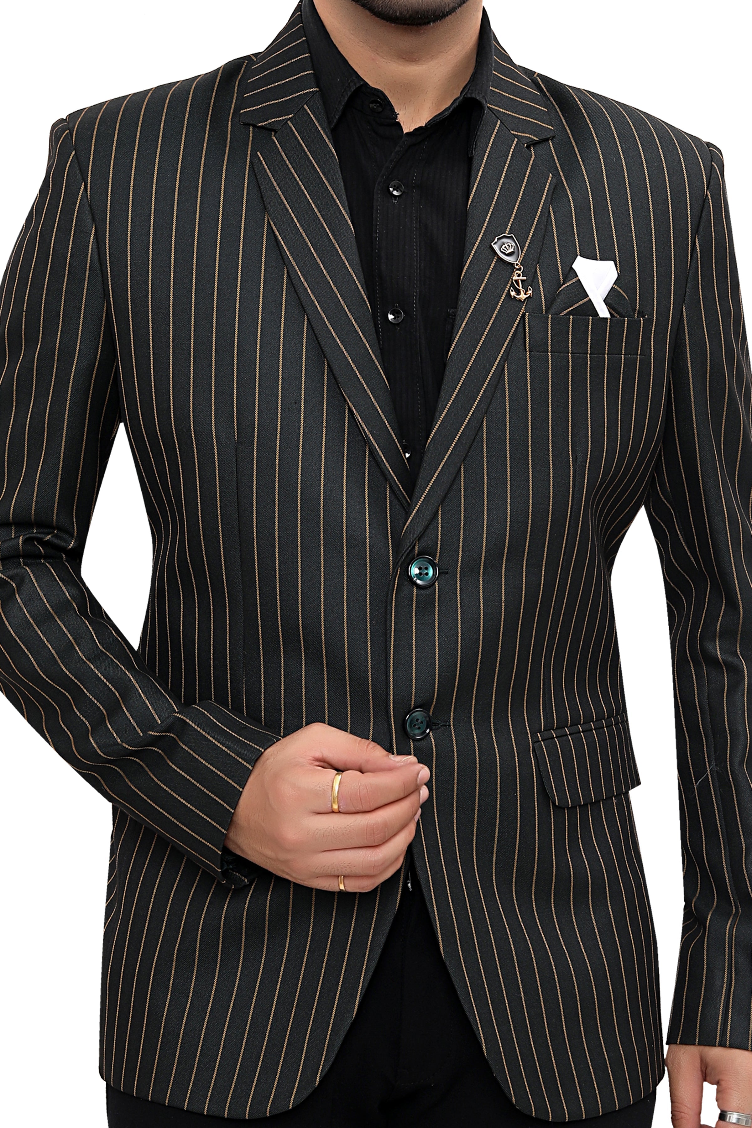 Cotton Blazer for Men - Multicolor | BLDU26001G | DesiQlo